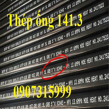 Thép ống phi 141.3 dày 7ly