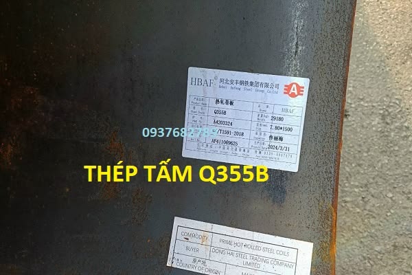 Thép tấm Q355B dày 6mm (ly)