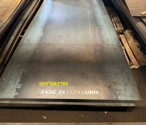 Giá thép tấm S45C dày 3mmx1500mmx6000mm