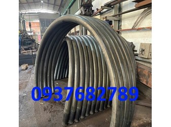 Gia công uốn ống thép phi 76 (D76) làm lò hơi, lò dầu