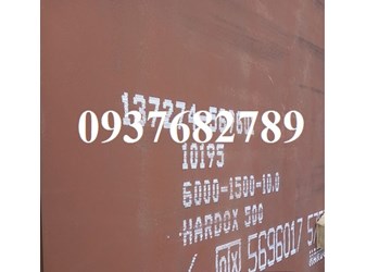 Thép tấm hardox 500 dày 10 x 1500 x 6000mm