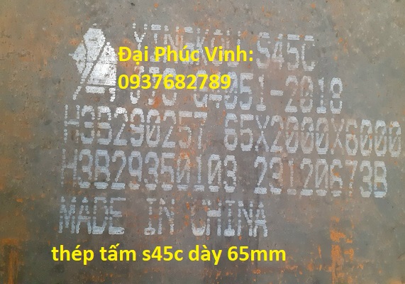 Thép Tấm S45c Dày 35ly 40ly 45ly 50ly 55ly 60ly 65ly