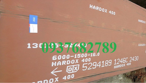 THÉP TẤM HARDOX 400 DÀY 16x1500x6000mm