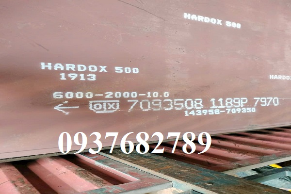 Thép tấm hardox 500 dày 10mm/10ly/10li