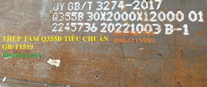 THÉP TẤM Q355B TRUNG QUỐC TIÊU CHUẨN GB/T1519