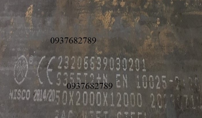 BÁO GIÁ THÉP TẤM S355J2(S355J2+N) dày 40mm 45mm 50mm 55mm 60mm