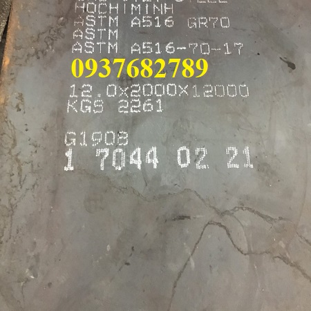 Thép tấm ASTM A516 GR70 dày 12mm/ly/li Nhật Bản, Hàn Quốc 