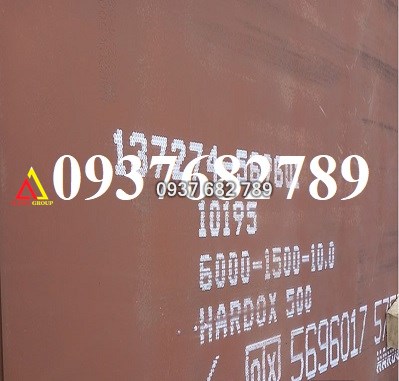 Thép tấm Hardox 500 dày 10 x 1500 x 6000mm/ly xuất xứ Thuỵ Điển