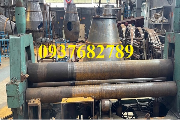 Gia công lốc ống tròn hàn đính sang phe từ thép tấm dày 75/80/85/90/95/100mm