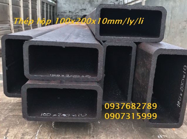 THÉP HỘP CHỮ NHẬT 100X200X10MM/LY/LI