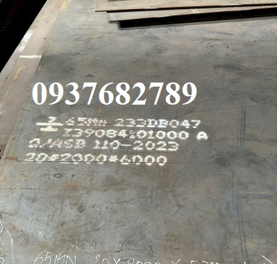THÉP TẤM 65MN DÀY 20MM