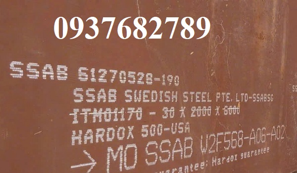 THÉP TẤM  HARDOX 400 DÀY 35MM/35LY/35LI