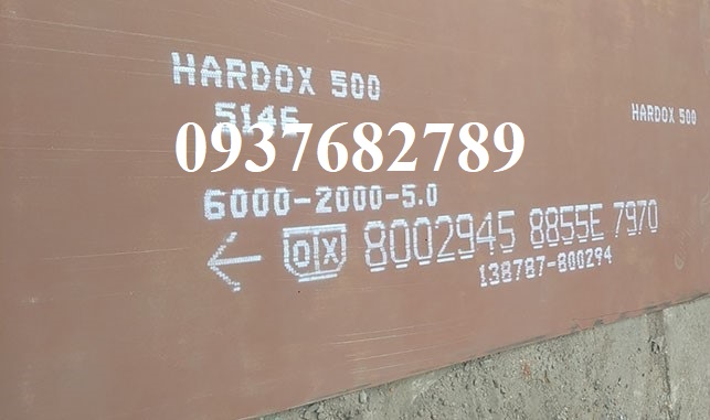 Thép tấm hardox 500 dày 5mm/5ly/5li