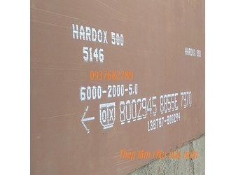 Thép tấm chịu mài mòn nhãn hiệu hardox 500 dày 5mm 5ly 5li 